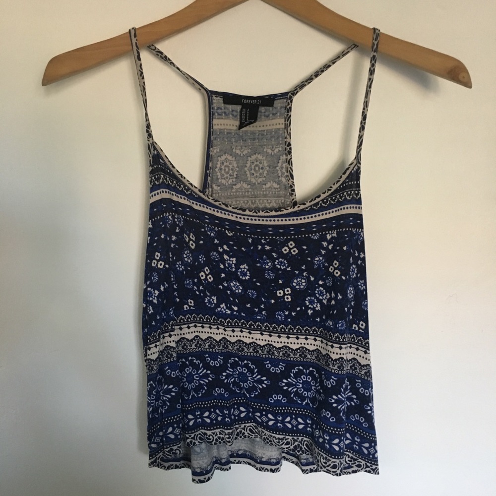 Pattern Crop Top